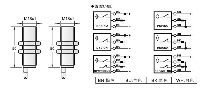 M18激光開關(guān)對射式